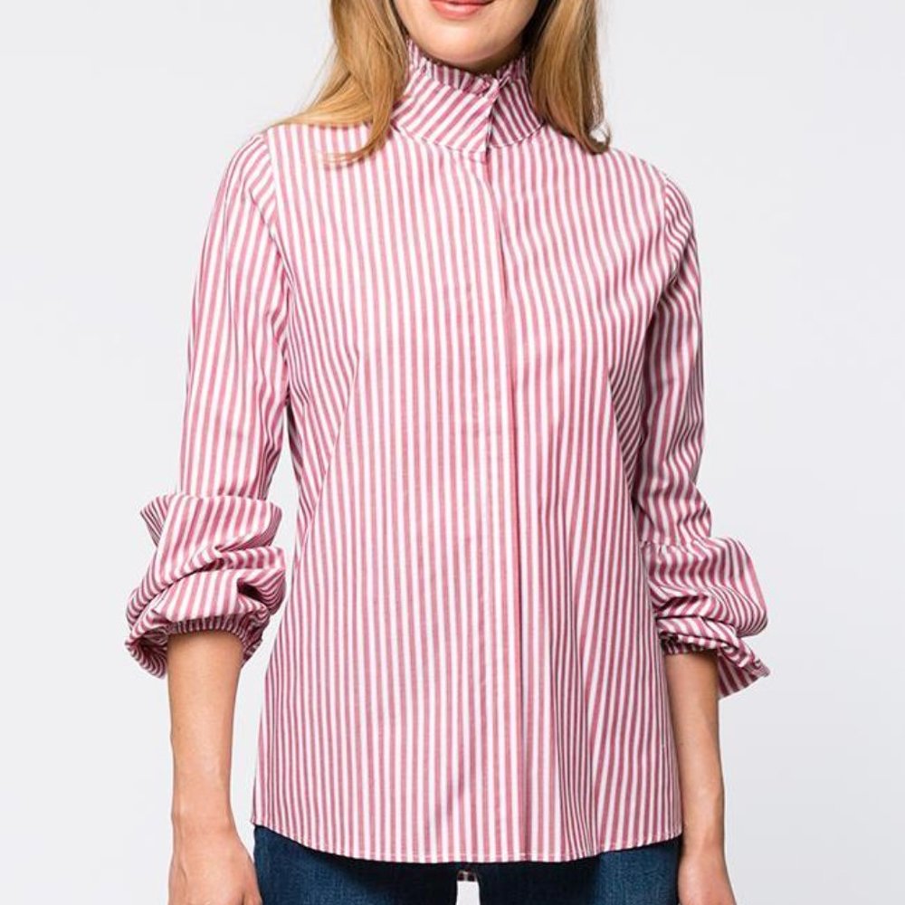 NWT Tyler Boe Brenn Burnette Stripe Button Down